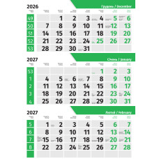 Квартальна сітка БАРВА зелена 2027